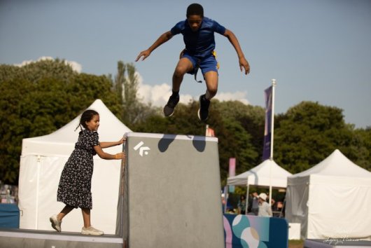 Animation Parkour avec l'association Onde 2 Choc